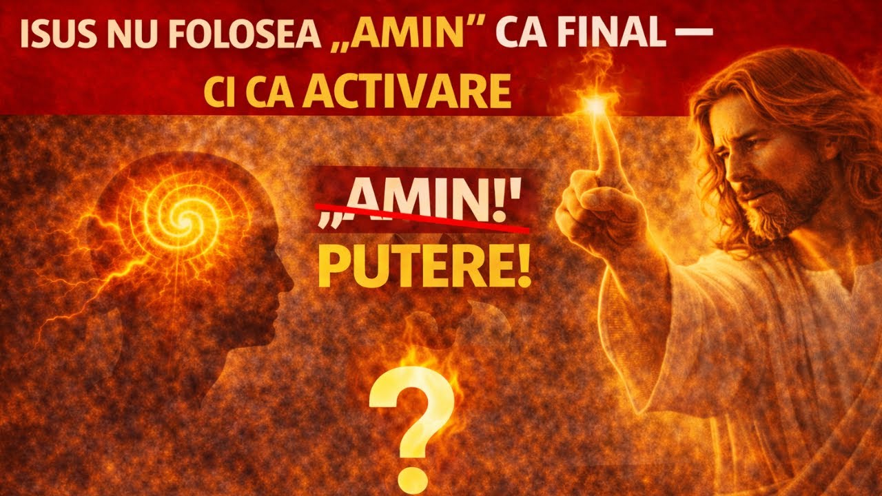 Isus nu folosea „Amin” ca final — ci ca activare
