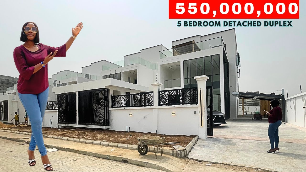 TOURING THIS 550,000,000 MILLION NAIRA 5 BEDROOM DUPLEX IN LEKKI, LAGOS NIGERIA