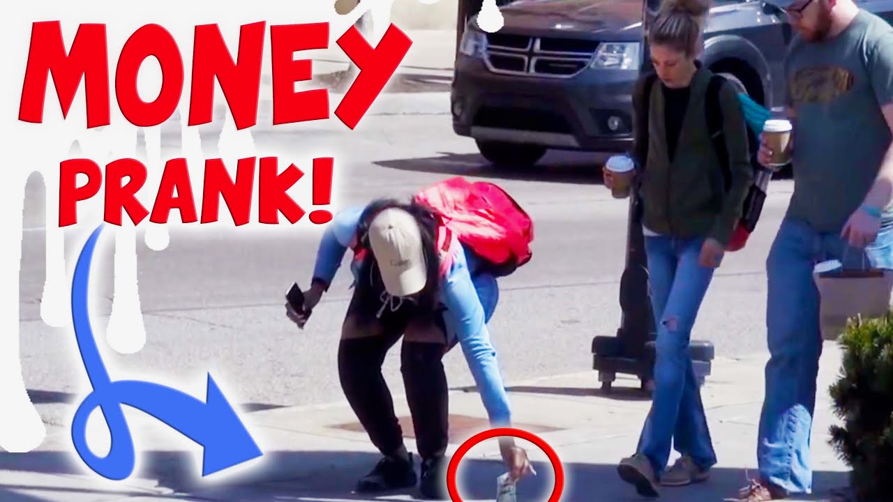 Glued $100 One Hundred Dollar Bill on the Ground | Public Prank