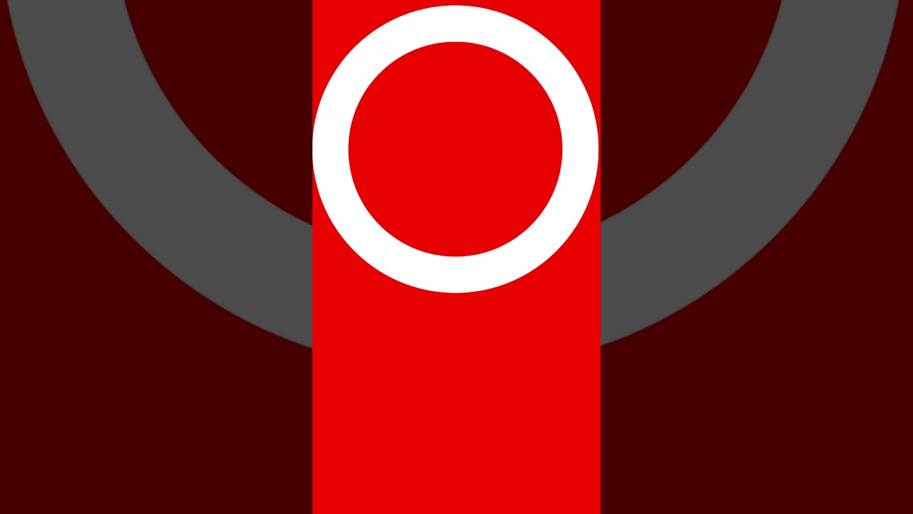 ROOD SCHERM 1080 X 1920 WITTE LICHTCIRKEL 20 minuten