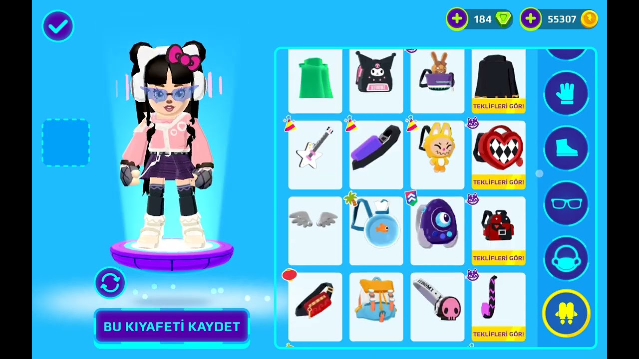 Artık gerçek  kombinim oldu.