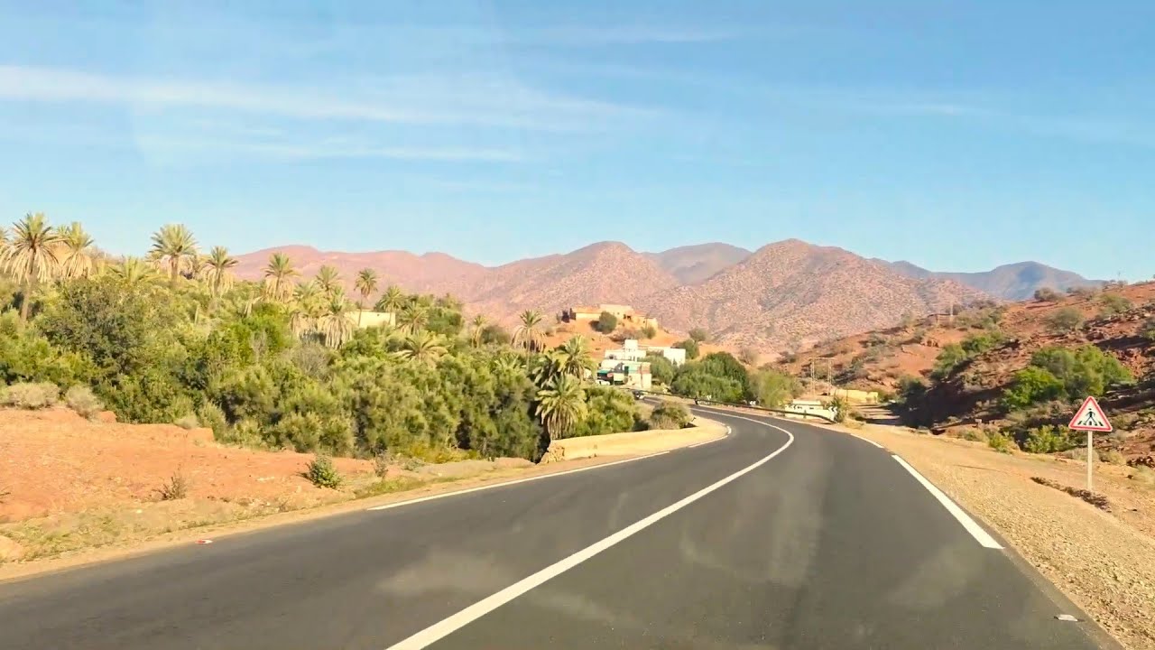 الطريق بين أكادير ومراكش عبر أمسكرود و إيمنتانوت THE ROAD BETWEEN AGADIR AND MARRAKECH VIA AMSKROUD