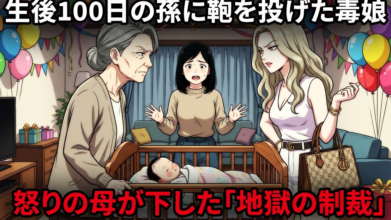 【因果応報】「このガキうるさい」と生後100日の孫のベッドに荷物を投げ捨てる次女。愛する孫を傷つけられ、怒りで鬼と化した私が突きつけた地獄の末路