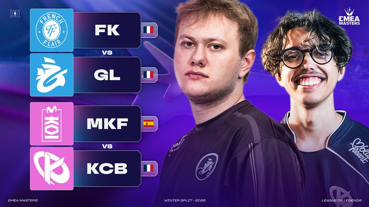 🔴Galions vs French Flair🔴Karmine Corp Blue vs Movistar KOI F&eacute;nix🔴EMEA MASTERS WINTER PLAYOFF 2026🔴