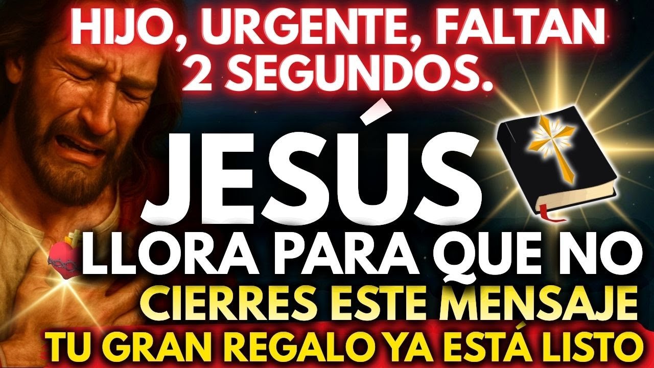 😢 JESÚS LLORA PARA QUE NO CIERRES ESTE MENSAJE… TU GRAN MILAGRO ESTÁ AQUÍ