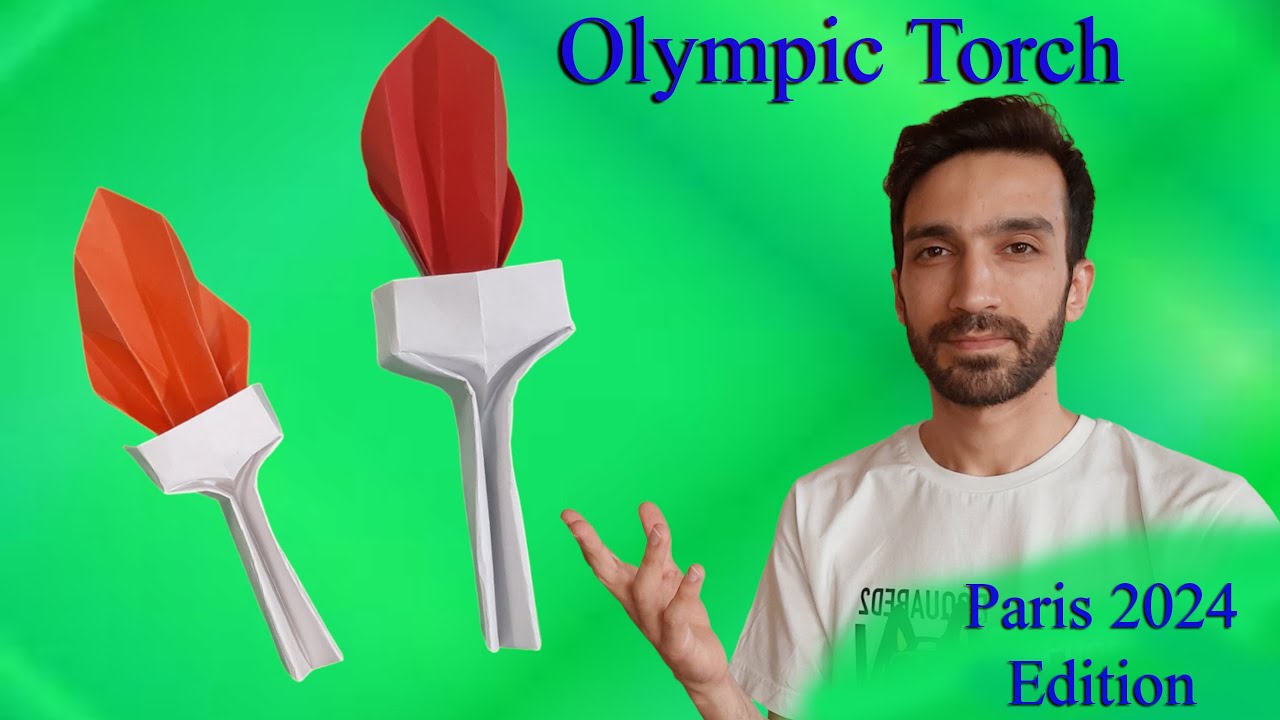 Paris 2024 Olympic Torch Origami: Easy DIY Tutorial for All Ages!