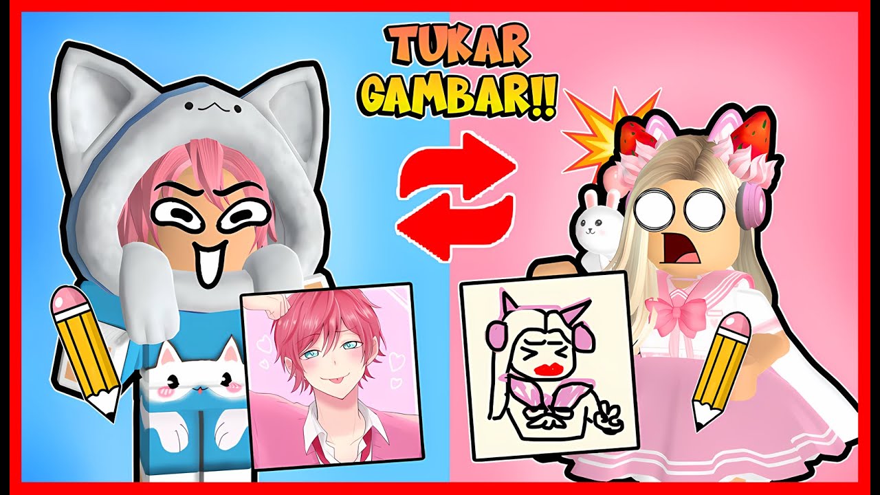 NGAKAK !! CHALLENGE GAMBAR TAPI ATUN KERJAIN GAMBAR @Fanny Tjandra !! Roblox