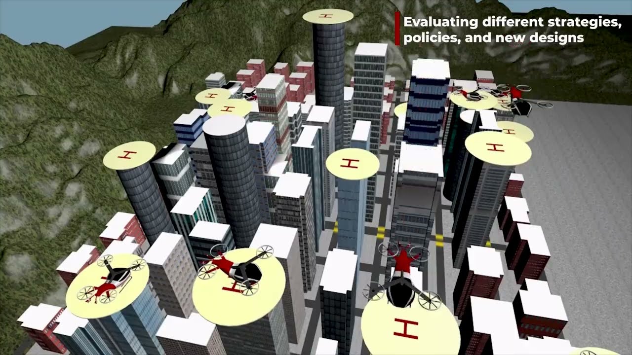 Towards an Urban Air Mobility Simulation