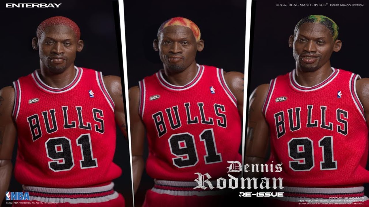 NUEVA FIGURA Dennis Rodman ENTERBAY NBA Real Masterpiece 1/6 RE-ISSUE