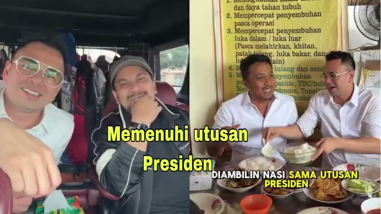 Raffi ahmad memenuhi utusan presiden!! Diambil nasi sama utusan presiden