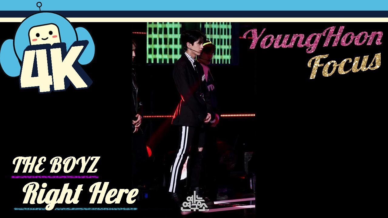 [4K & Focus Cam] THE BOYZ (YoungHoon)- Right Here @Show! Music Core 20180929