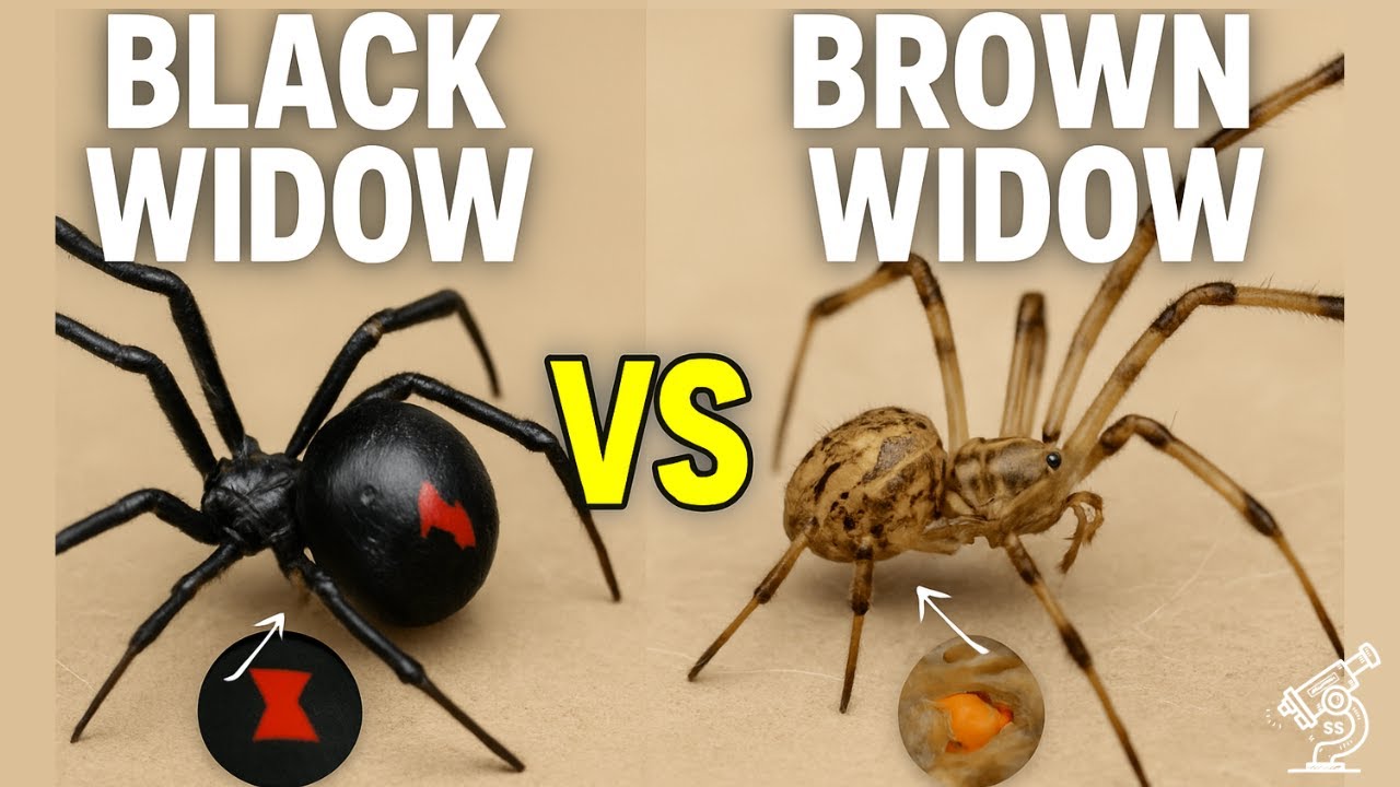 What's The Difference Between Black Widow and Brown Widow Spiders?