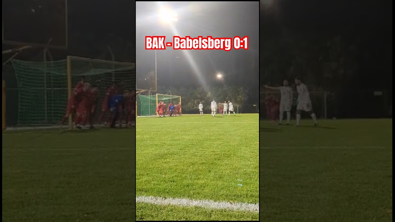 Jubel & Protest nach einzigem indirekten Freisto&szlig; (nach R&uuml;ckpass) der RL Nordost