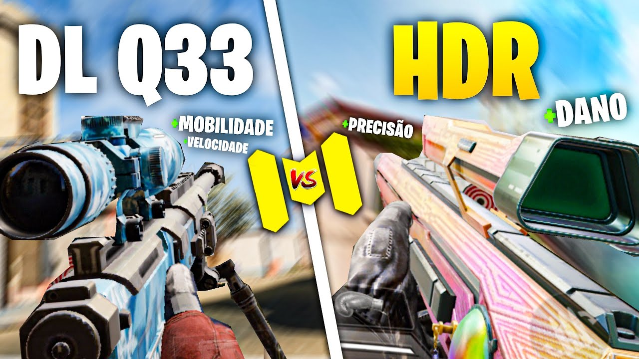 DL Q33 vs HDR! QUAL a MELHOR SNIPER da SEASON 3 do COD MOBILE! | TESTES de ARMAS! lugueryt