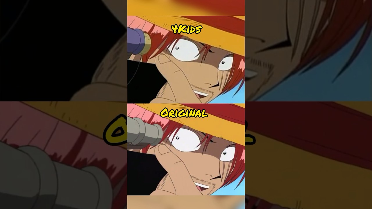 Забавная цензура на оружие в дубляже One Piece 4Kids