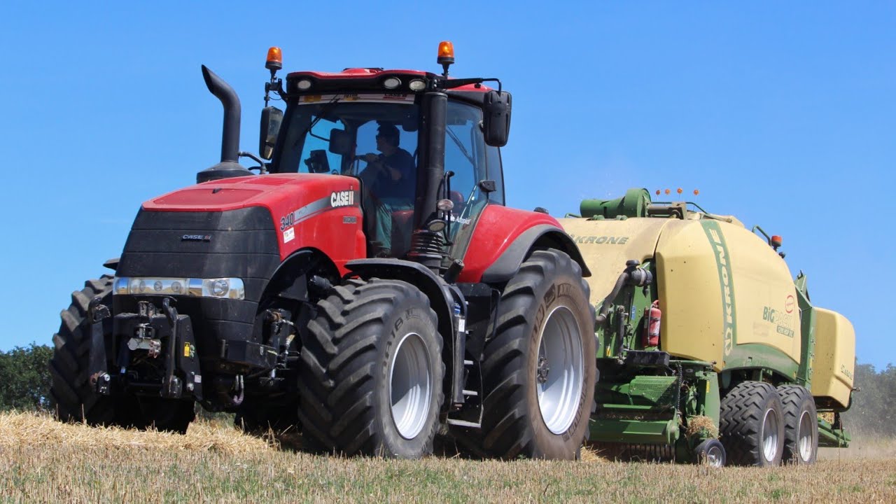 Une équipe Case IH et Krone à la paille 2020 ! SARL BIDET Frères