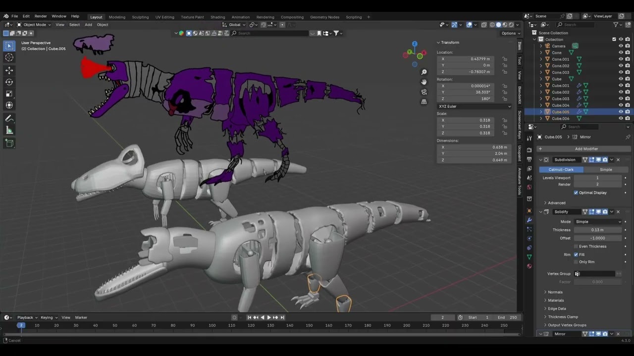 Withered bonnie dinosaur speedmodel PT 2   Made with Clipchamp