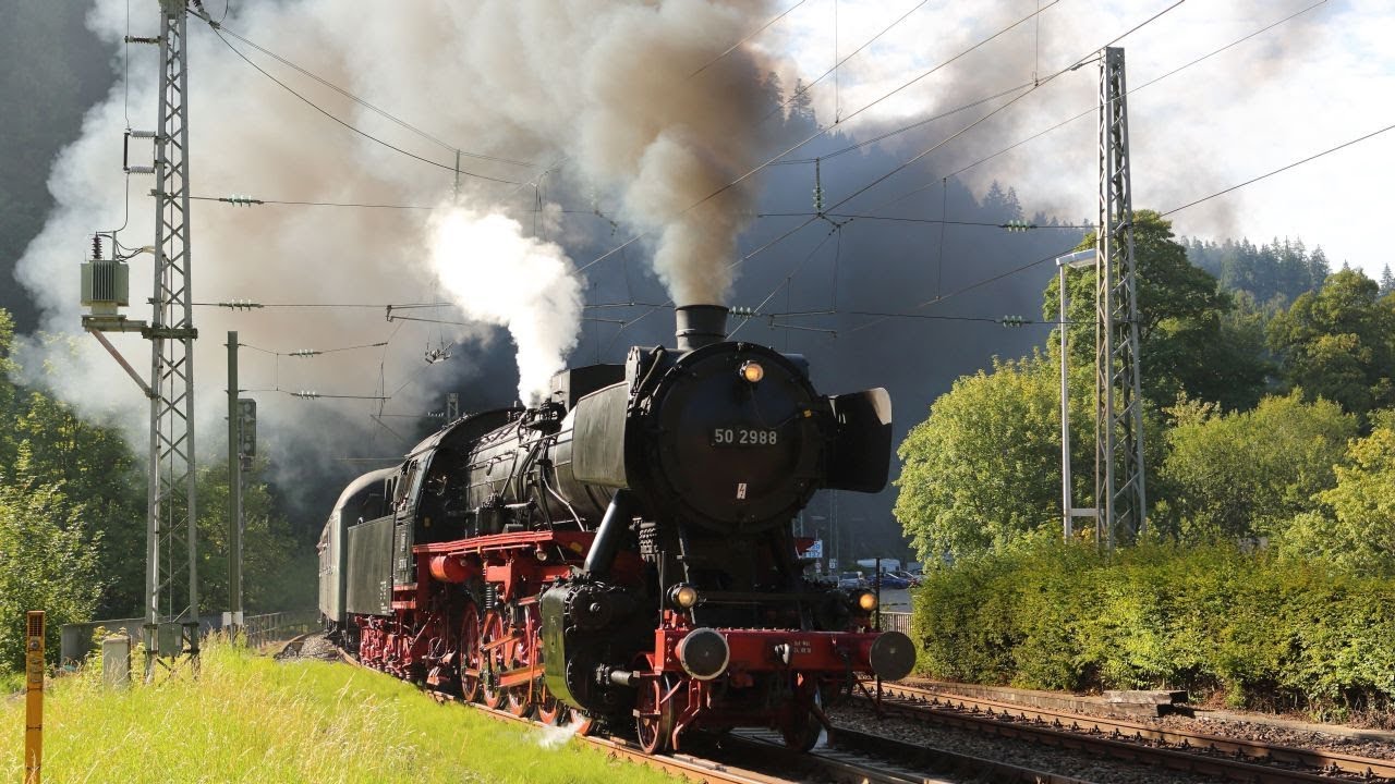 Tunnelfahrten auf der Schwarzwaldbahn mit 50 2988 am 14.08.2016