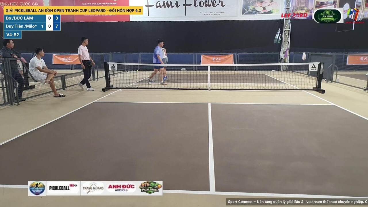LIVE | GIẢI PICKLEBALL AN ĐỒN OPEN TRANH CUP LEOPARD - ĐÔI HỖN HỢP 6.3 | V4-B2