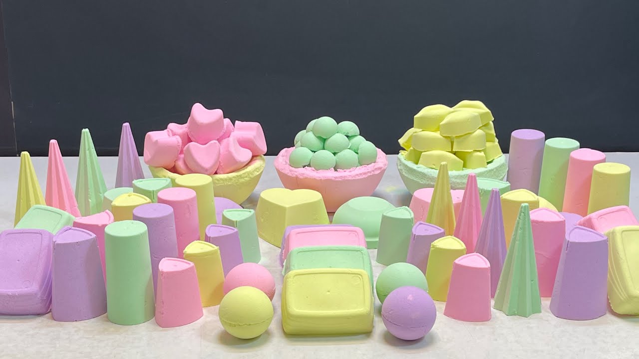 pastel colors/bright colors/ASMR crystal baking soda
