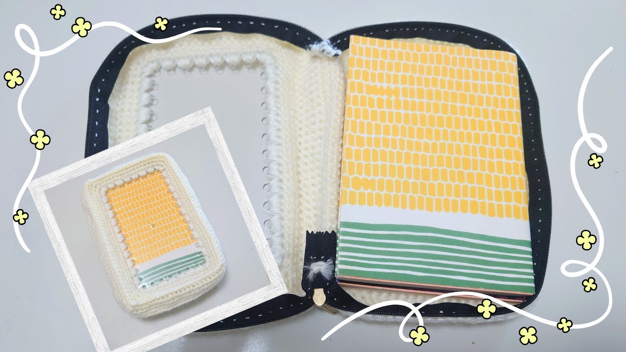 【かぎ針編み】ぬいポーチにもできる文庫本ケース