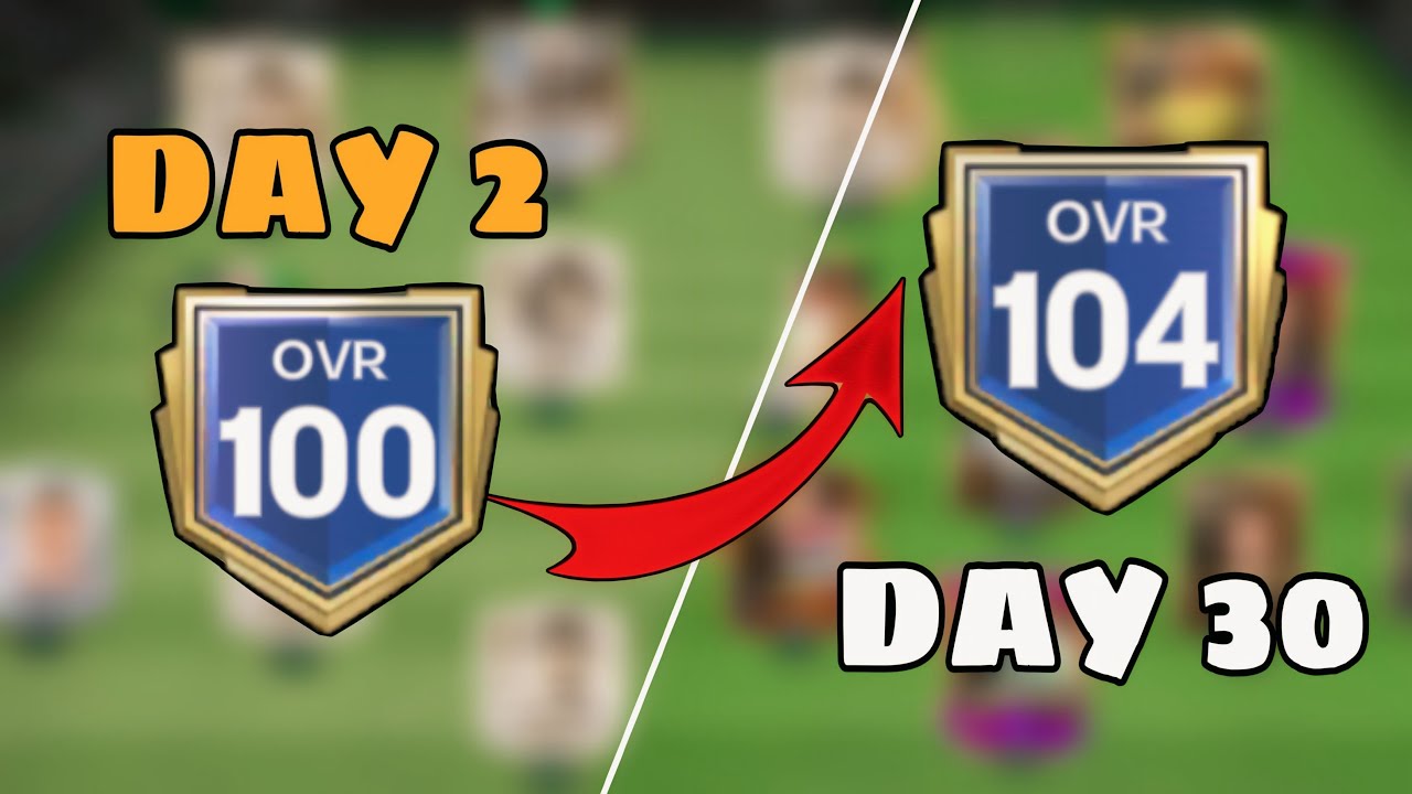 📈100 to 104 OVR UPGRADING in 30 DAYS (0$ Spent )- FC Mobile!