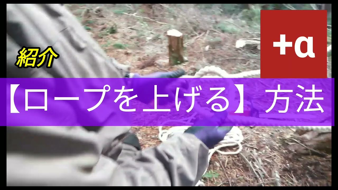 ⑮【ロープ上げ】+α　/nakamura forestry(nara,JAPAN)