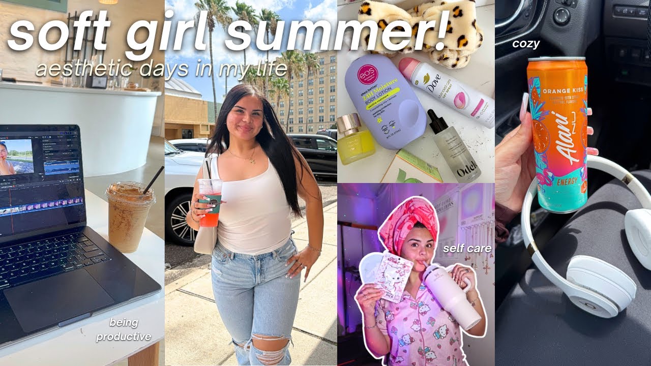 Soft Girl Summer Diaries ☁️ Self Care Shopping, Reading, Cozy Vibes & Aesthetic Days In My Life!