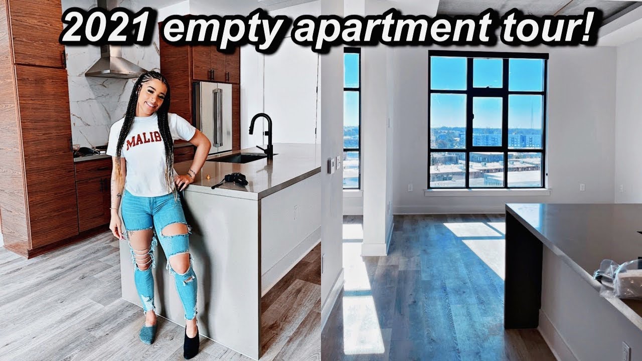 2021 EMPTY apartment REVEAL + TOUR! *moving out at 19* | Azlia Williams