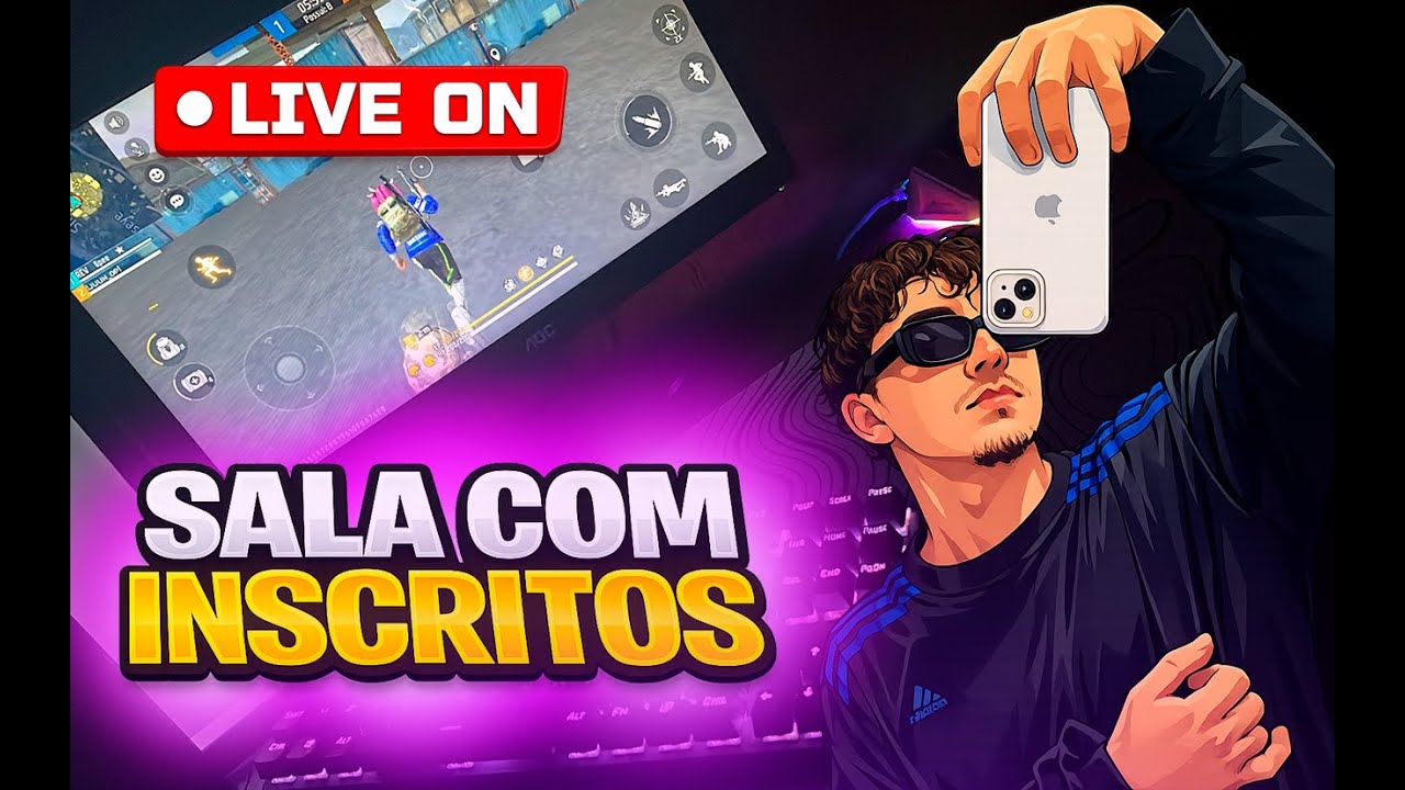 🔥X1 DOS CRIAS🔥FREE FIRE AO VIVO🔥6X6 + 4X4 INSCRITOS 🔥SALA PERSONALIZADAS🔥JOGANDO COM OS INSCRITOS