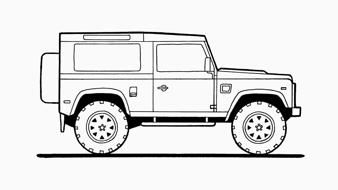 How To Draw A Land Rover 90