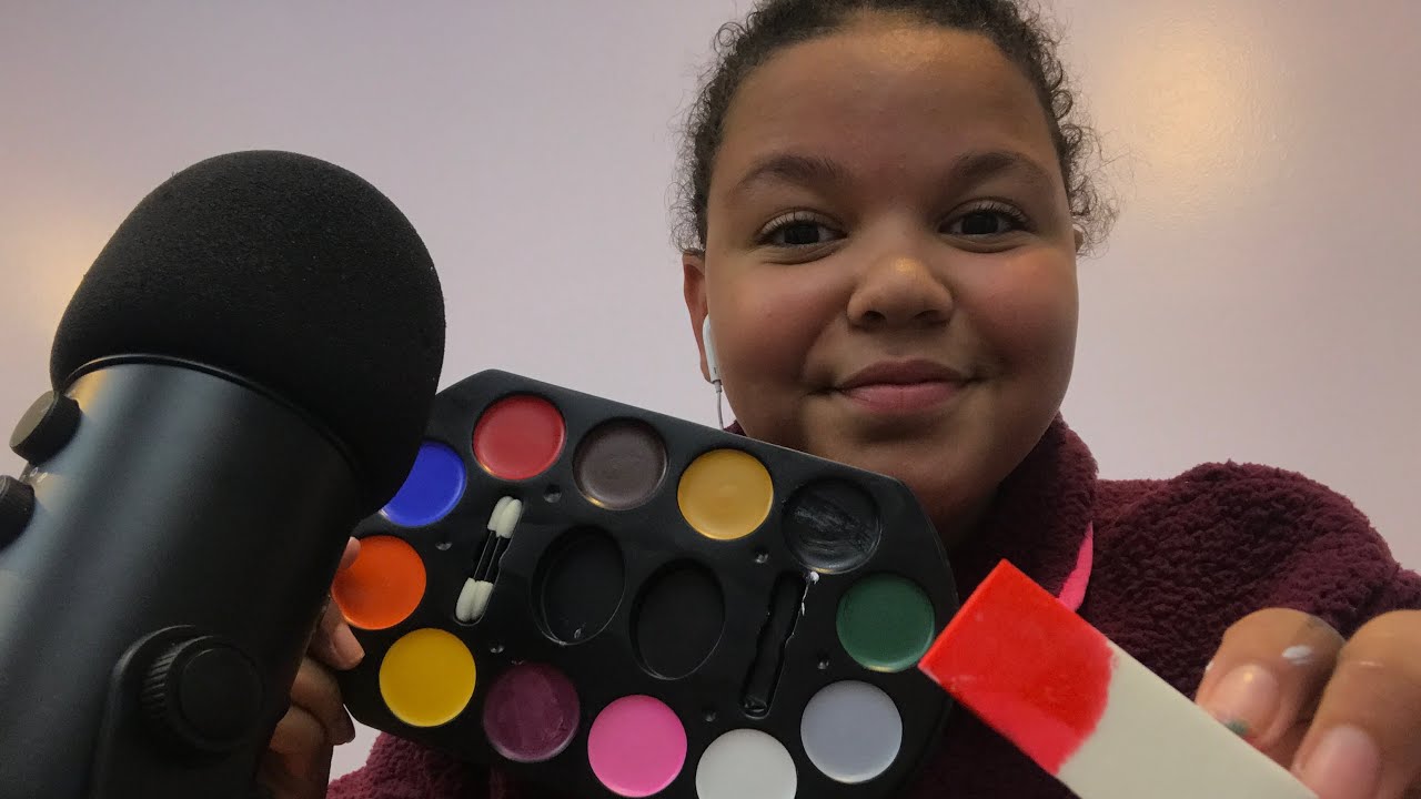 ASMR- doing your Halloween makeup 👻