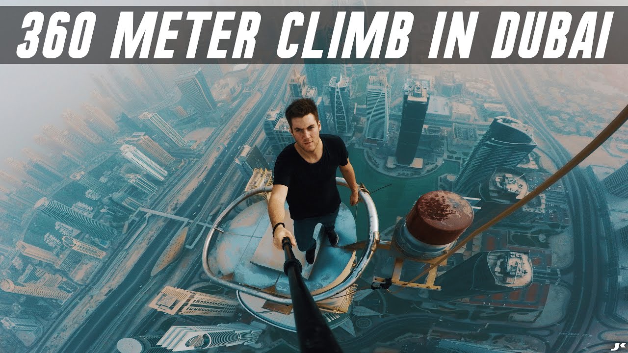 Climbing the Almas Tower in Dubai *360 METERS* 🥴