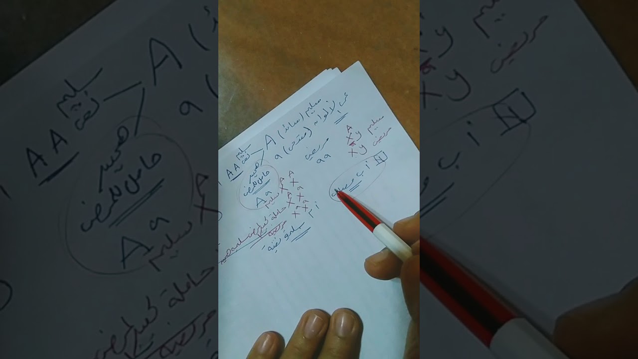 صفات مرتبطه بالجنس ٢ الانسان