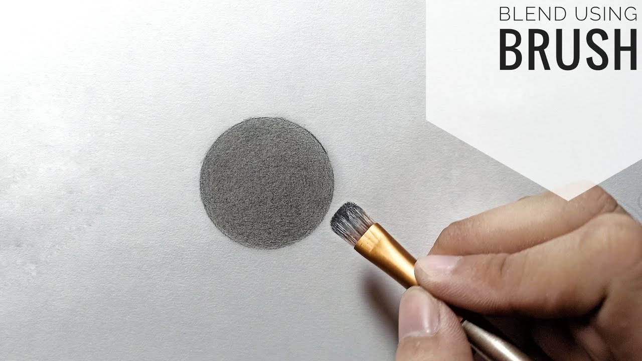How To Blend Graphite pencil (Brush) | PaulArTv