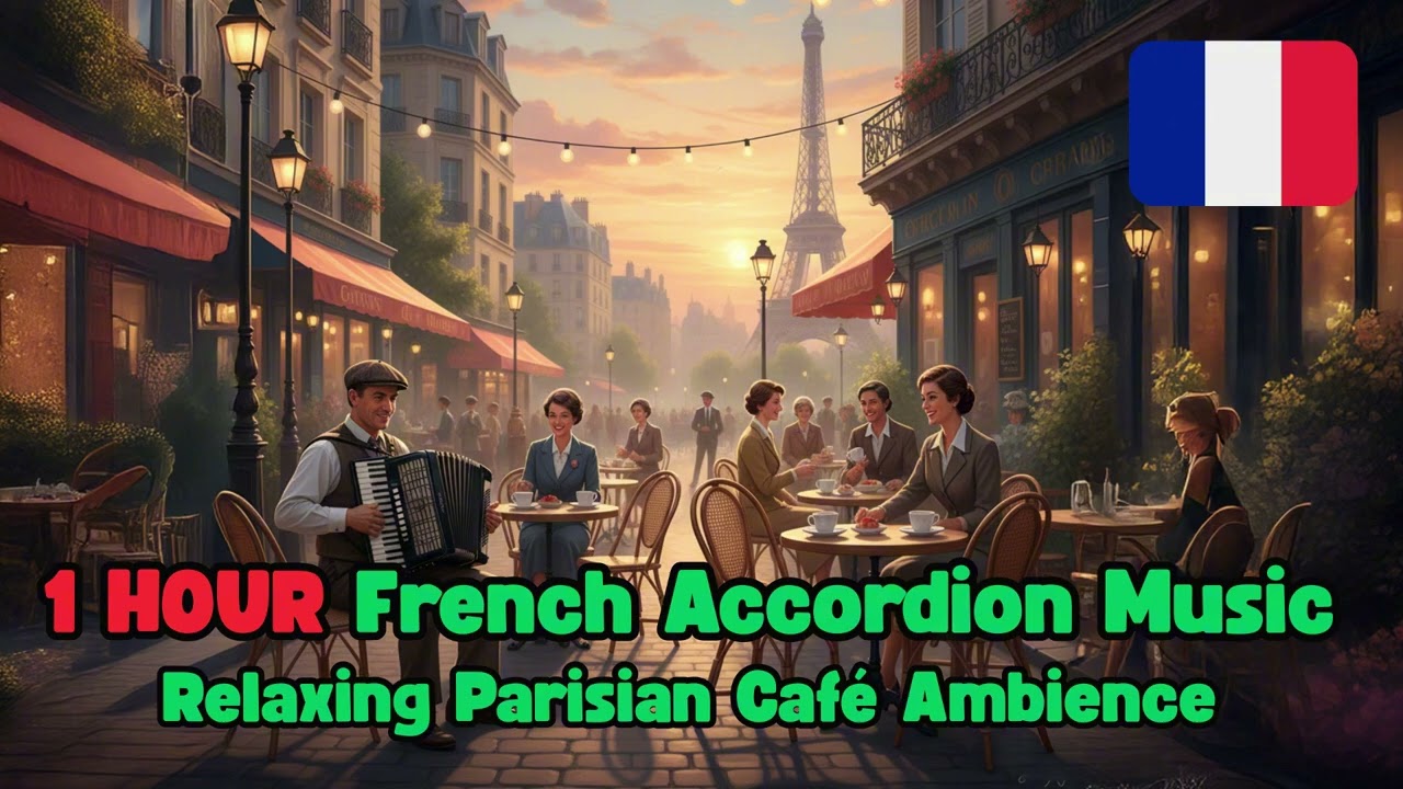 [1 Hour] French Accordion Music &ndash; Relaxing Parisian Caf&eacute; Ambience for Work & Coffee
