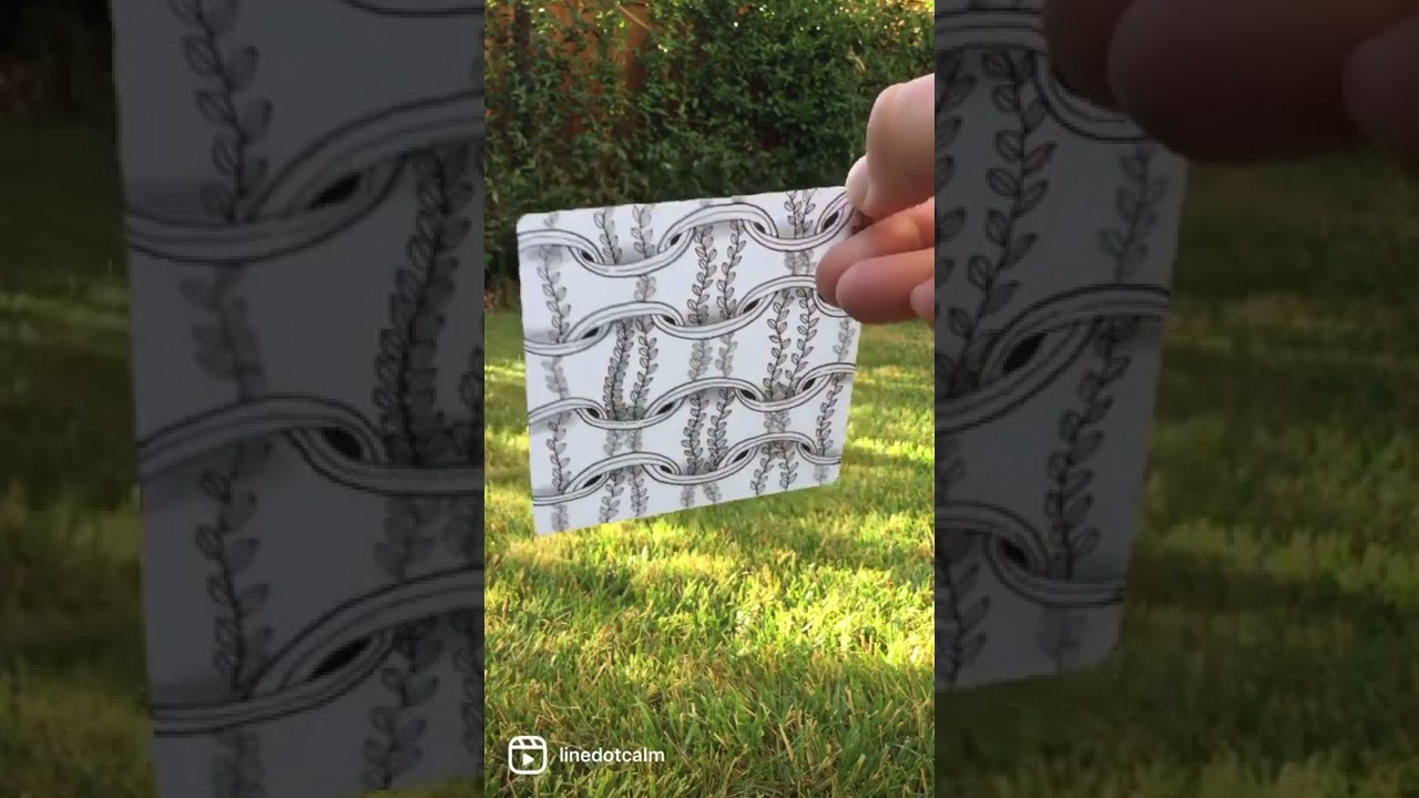 Zentangle® Translucen-Z Tile by Nancy Domnauer, CZT