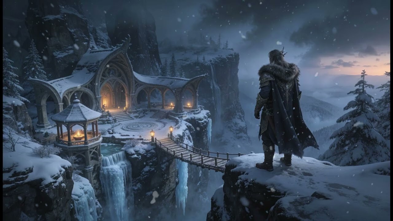 Dark Winter Fantasy Ambience | D&D Background Music