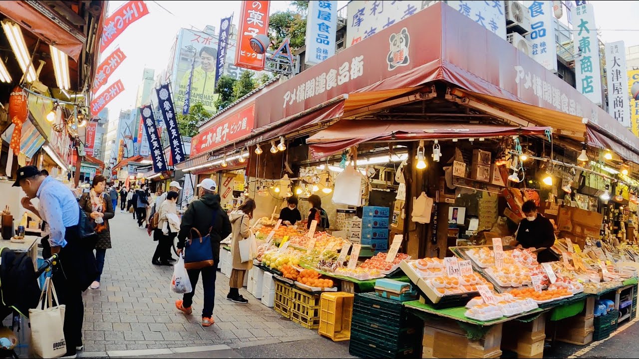 【4K】WALKING AROUND AMEYOKO MARKET UENO TOKYO JAPAN (2020.NOV) - GIO JAPAN CHANNEL