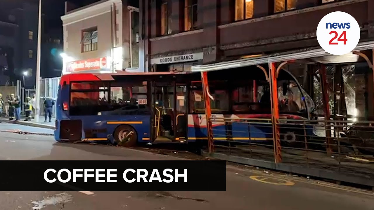 WATCH | Caffeine crash: Several injured after MyCiTi bus crashes into popular Cape Town coffee shop