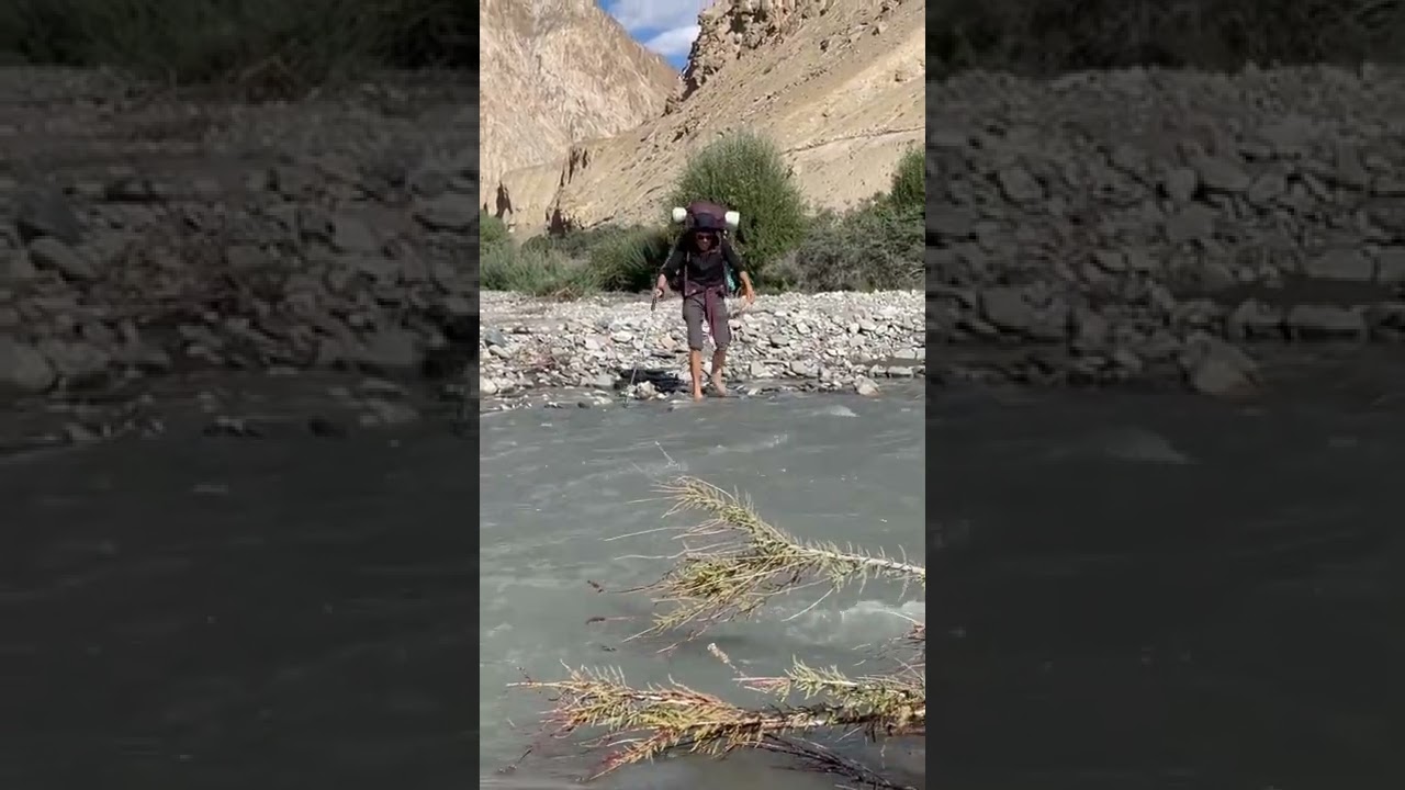 Markha Valley Trek - First River Crossing