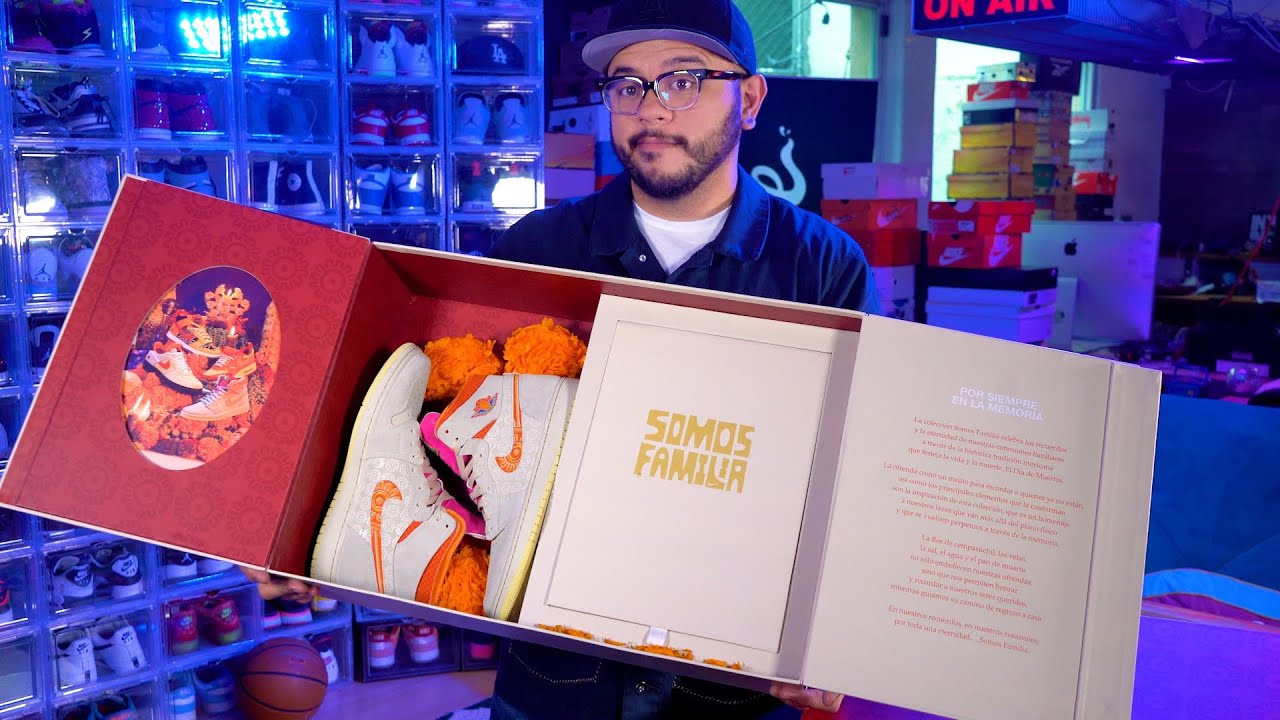 💀🔥 NIKE SPECIAL BOX! JORDAN 1 DIA DE MUERTOS 2022  SOMOS FAMILIA