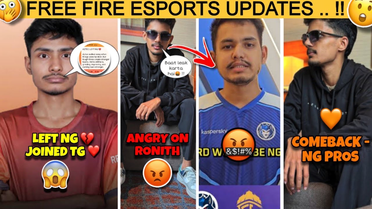 WTF😰! AZTEC Left NG PROS💔 & Joined TG😍 | NG Struggle angry on Ronith FF😡 Struggle Comeback - NG PROS