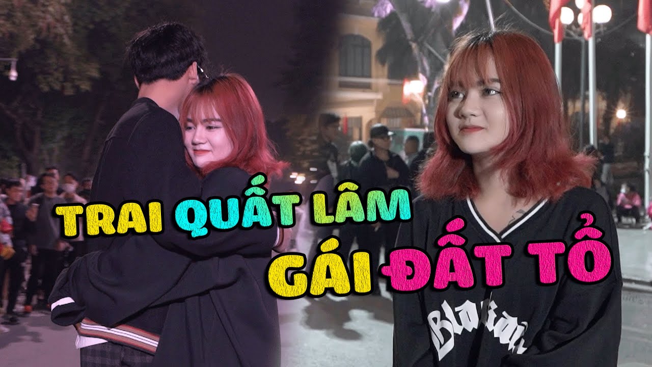 Nữ Sinh Mắt To Quê Đất Tổ Thích Quẩy và Trai Nam Định Tóc Con Sâu Hay Cười phát Cẩu Lương Giữa Phố