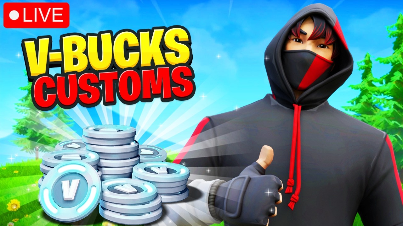Fortnite EASTER V-Buck Customs LIVE | 800 V-BUCKS | Fashion Shows // Hide & Seek // Reload