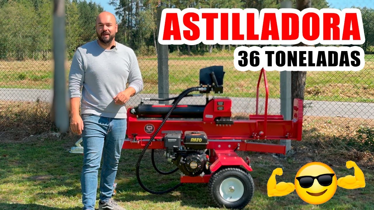 Probamos esta POTENTE ASTILLADORA DE LEÑA 💪🪓