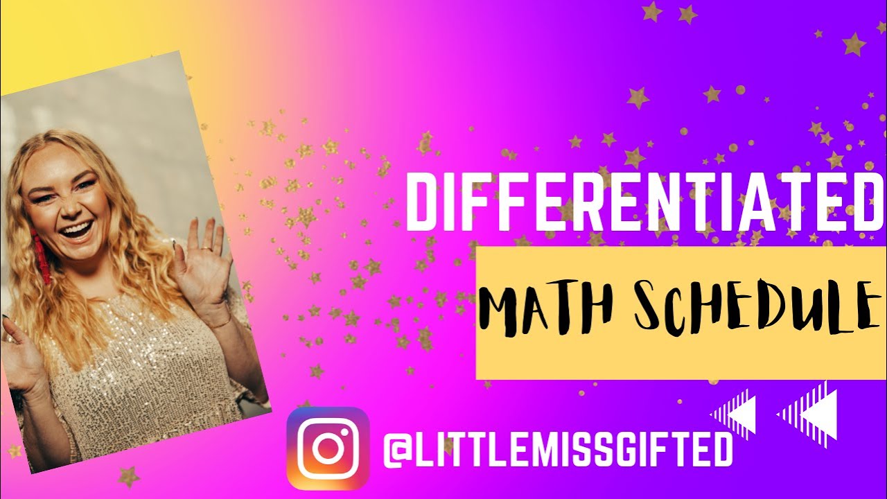 Differentiated Math Schedule for Advanced or Gifted Students and Fast Finishers