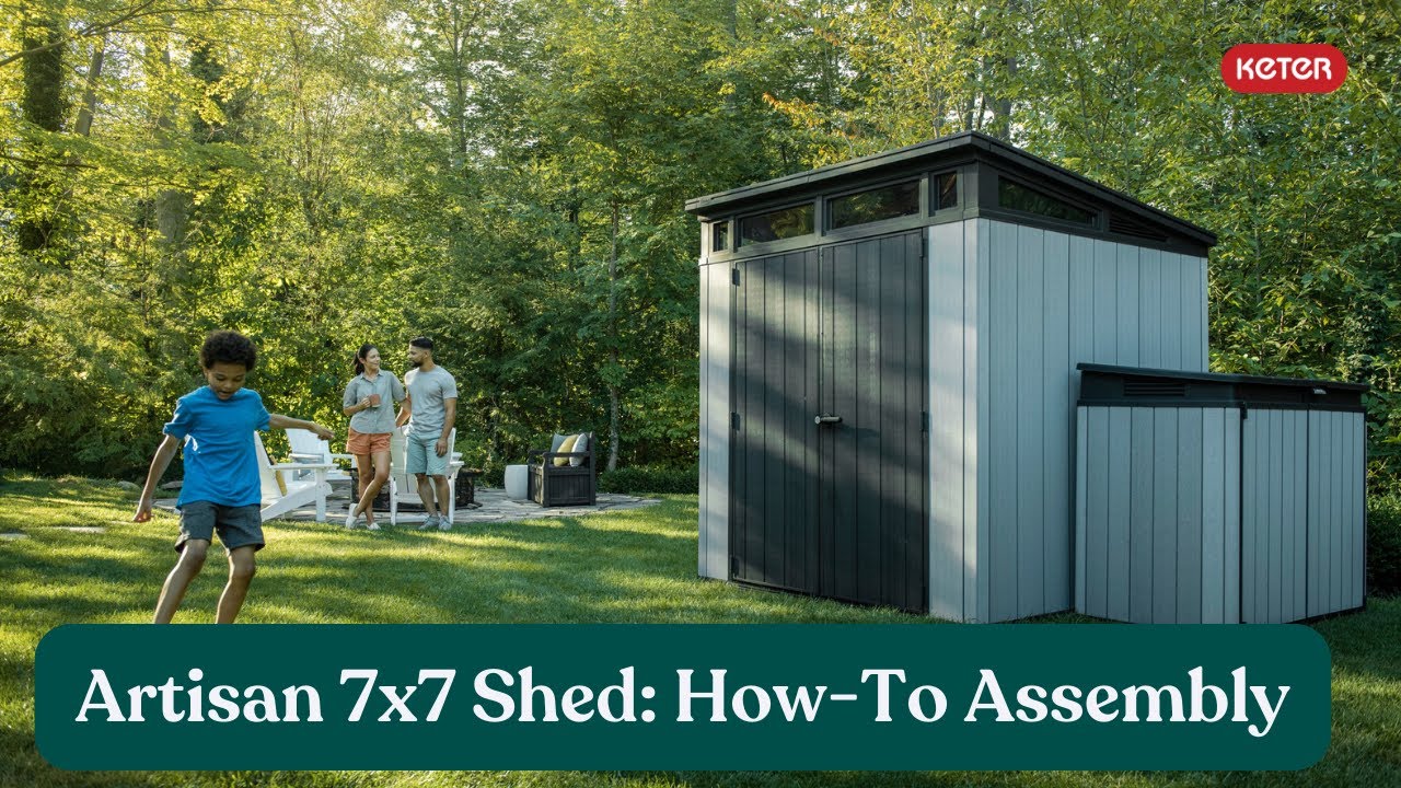 How to Assemble the Artisan 7x7 Storage Shed - Keter