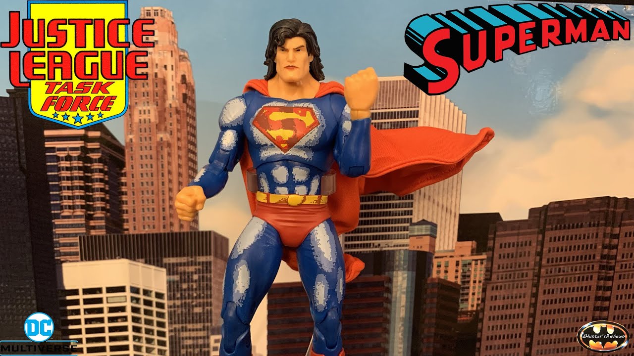 McFarlane DC Multiverse Superman 90's Mullet Justice League Task Force Action Figure Review