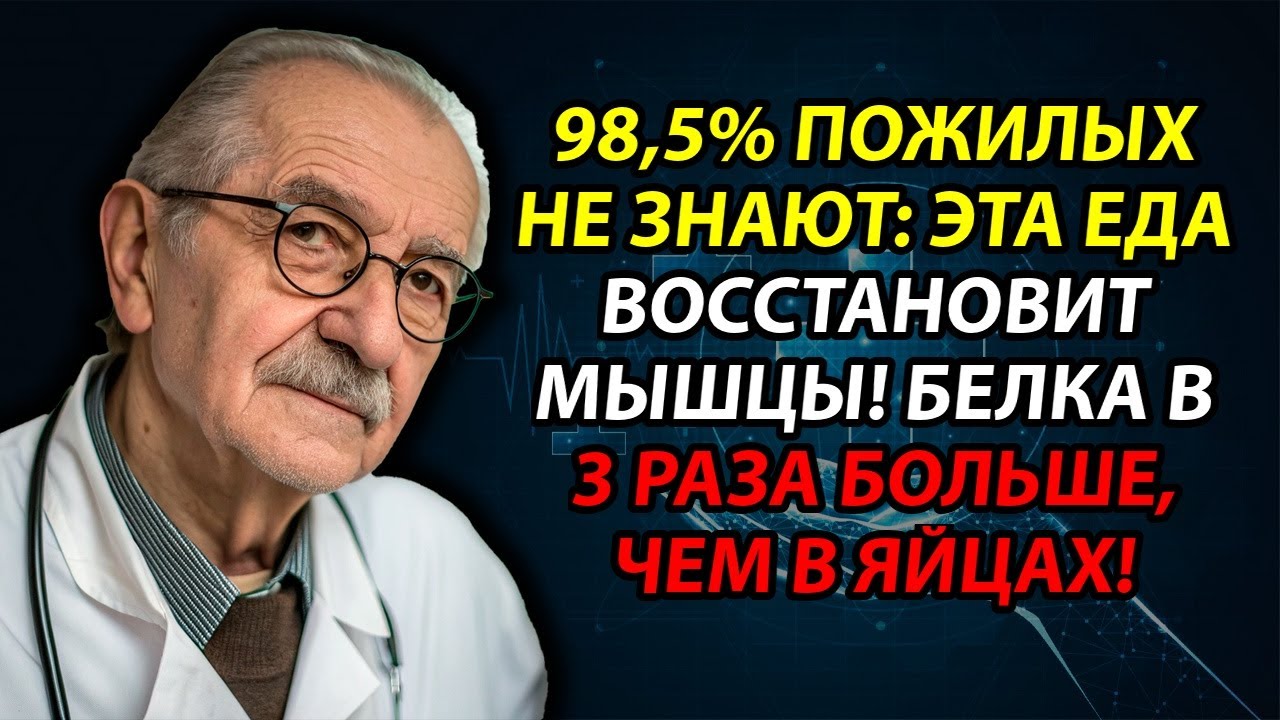 💪 Срочно Включите в рацион после 60: Мышцы окрепнут с белком, в 3 раза превосходящим яйца.